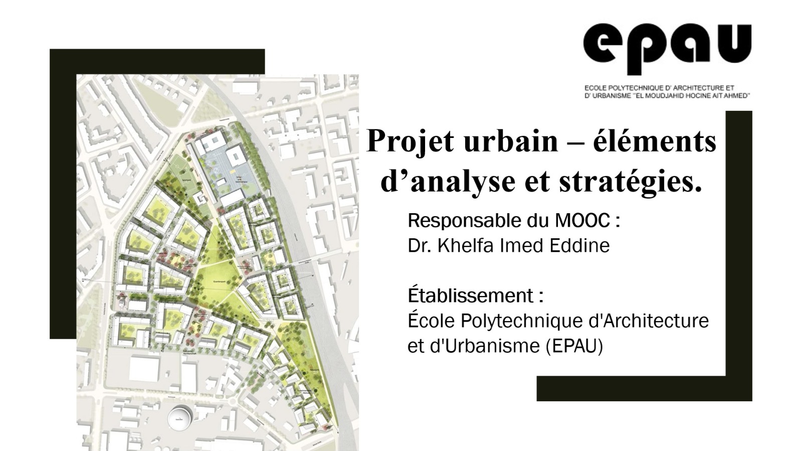 Projet urbain – éléments d’analyse et stratégies. PU01